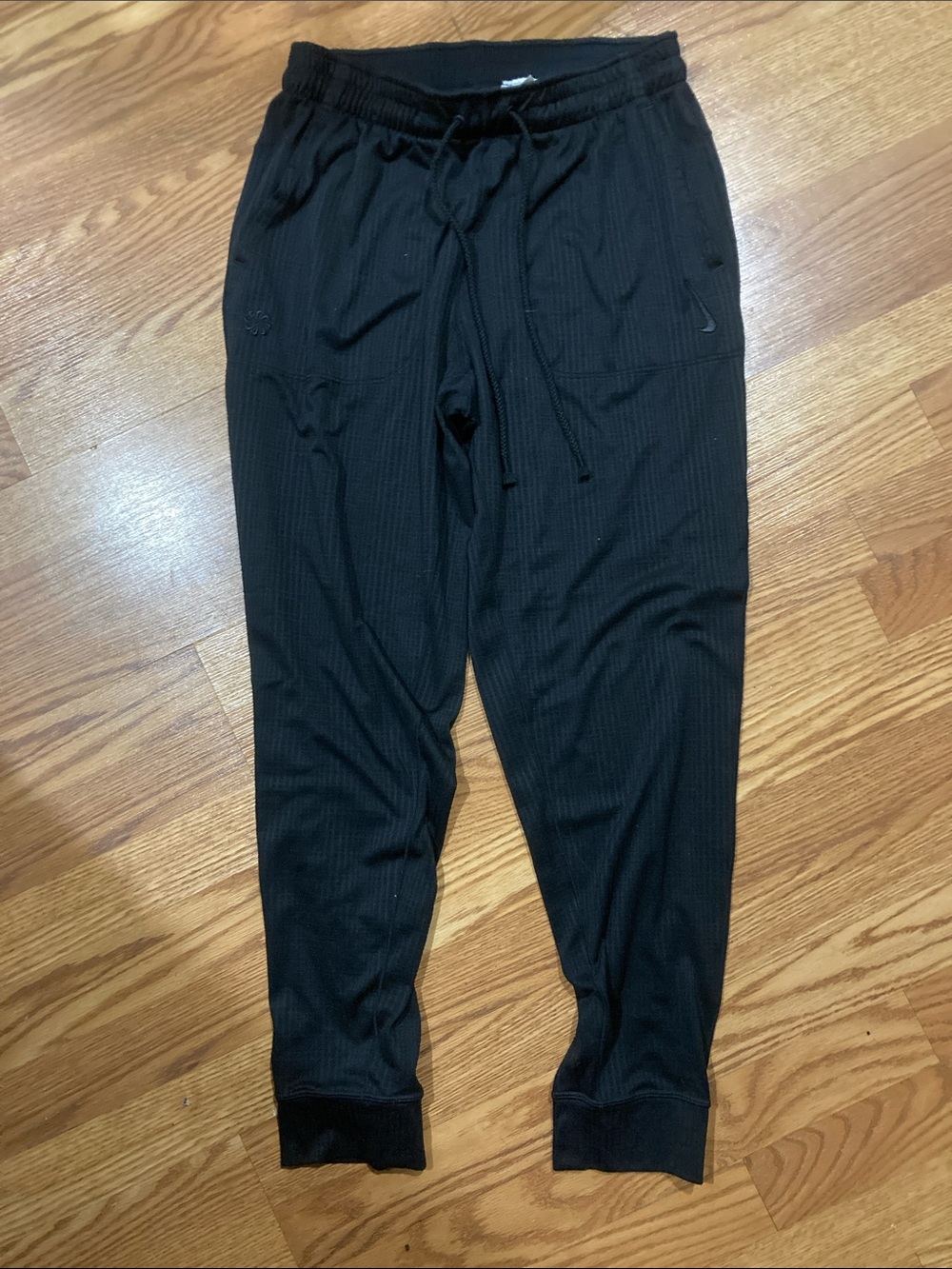Nike Black Ribbed Track Joggers